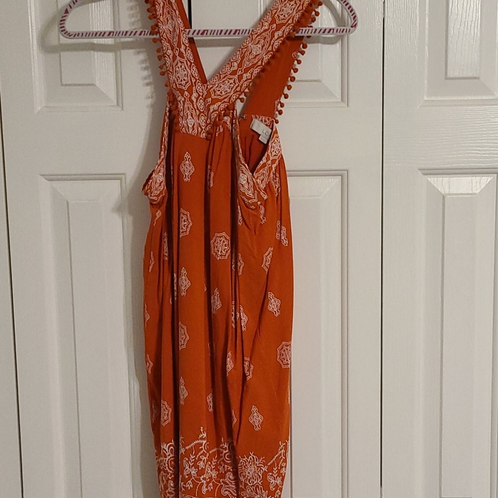Loft orange dress XS